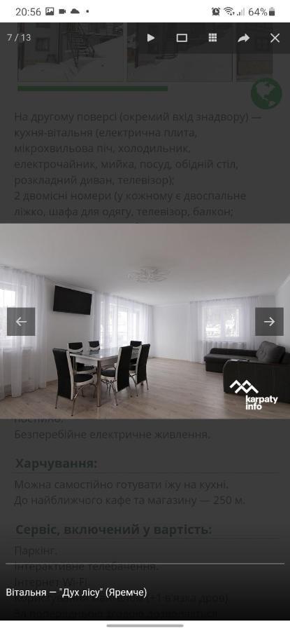 亚列姆切Дух Лісу别墅 外观 照片